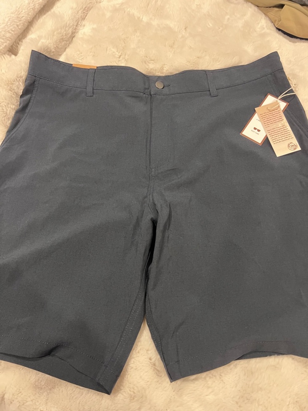 Panama Jack Men's Slate Blue Flat Front Shorts